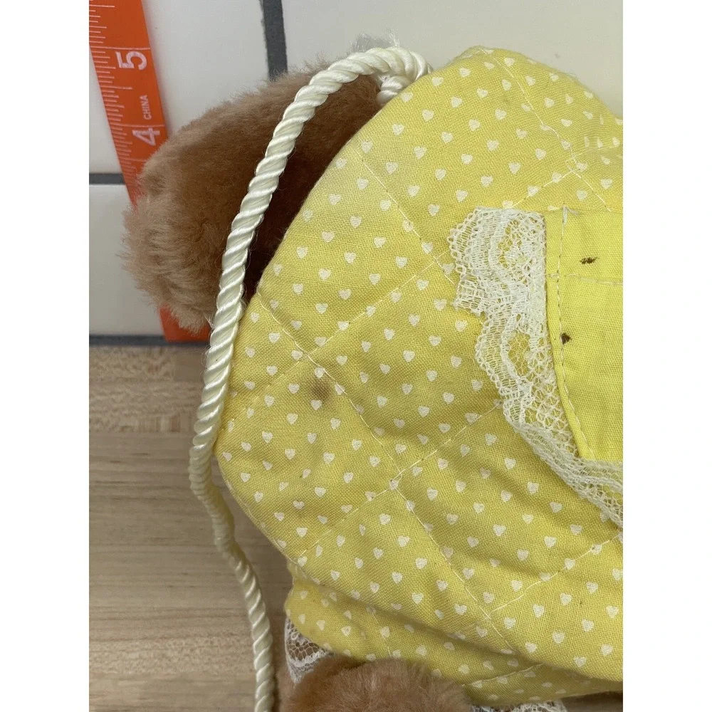 Vintage Galoob Sweet‎ Secrets Purse Pal Yellow Dog Puppy Toy Dress Up Bag 90s